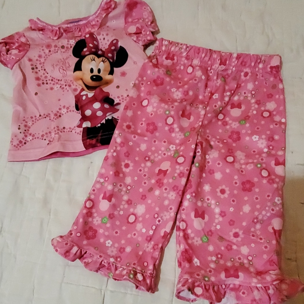 12 mo Disney minnie mouse polyester pjs
